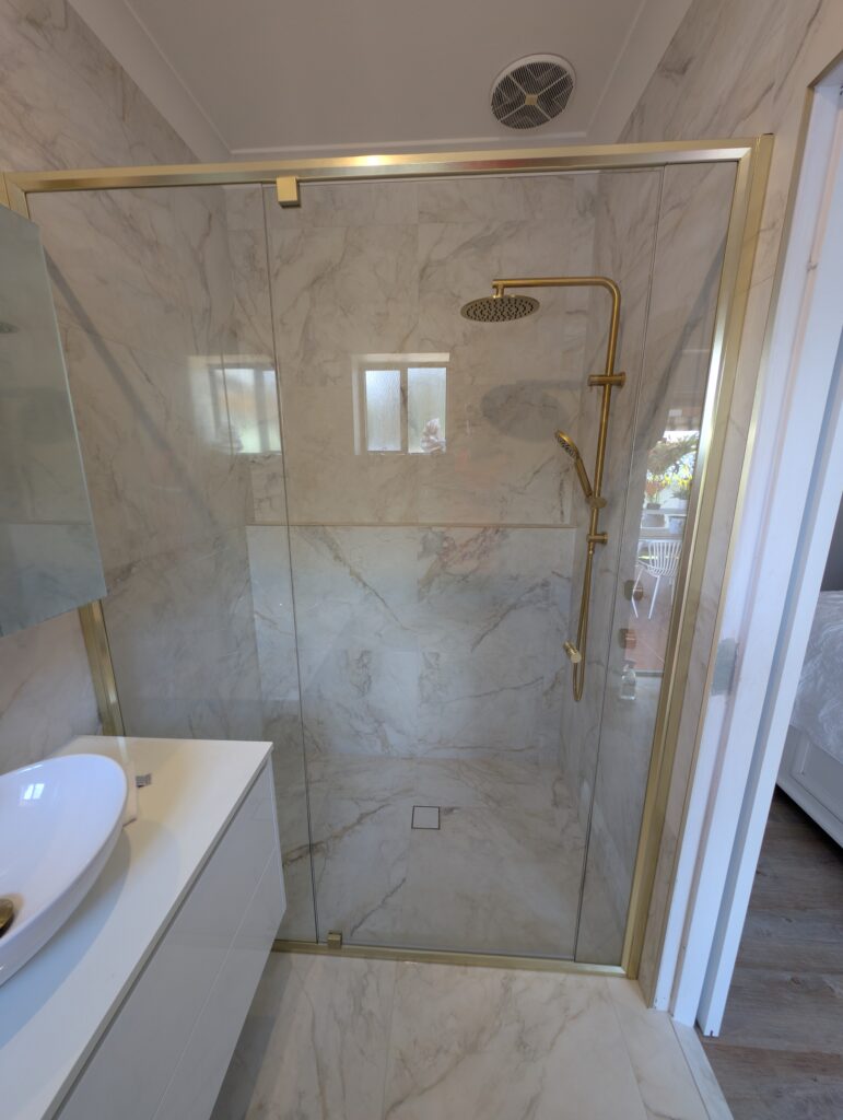 Brushed Brass Semi-frameless